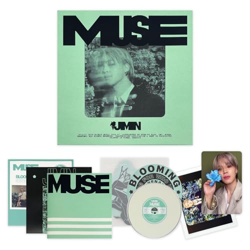 JIMIN OF BTS - [MUSE] (BLOOMING Ver.) Photobook + CD-R + Muse Card Set + Coaster + 2 Extra Photocards
