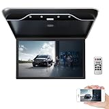 Monitor da Tetto per Auto con Schermo da 19", 1920 × 1080 Riproduttore multimediale Ribaltabile, Display Video sopra la Testa del soffitto dell'auto con Porta USB SD Hdmi,Bei