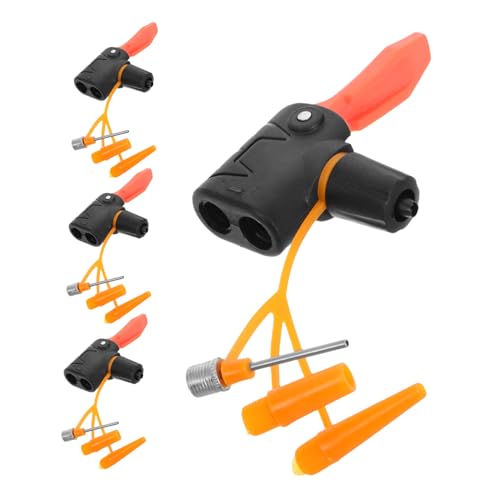 GAROZATION 4pcs Tire Pump Nozzle High-Pressure Compatible Adapters for Efficient Inflation Versatile Accessories for All Inflatable Needs Portable Design
