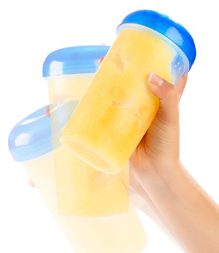 Rosenstein & Söhne Schüttelbecher: Schüttel-Becher für selbstgemachtes Slush-Eis, 170 ml (Slushy Maker) – Bild 3