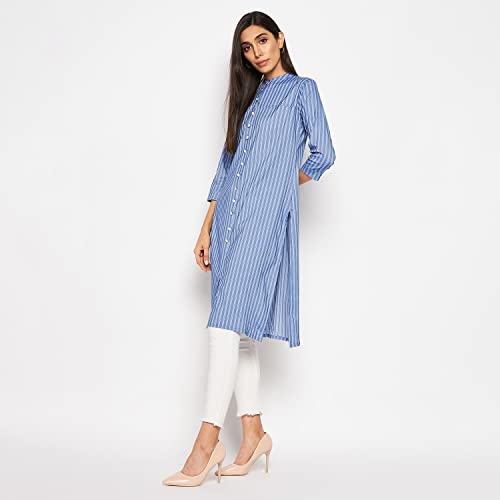 Image of CAMEY Women Striped Cotton Dress