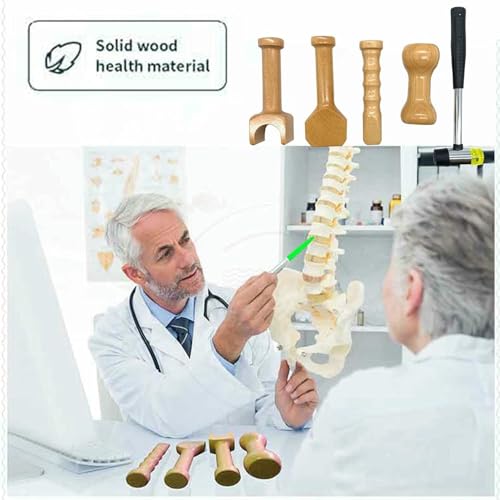 Set de 4 Martillos Quiroprácticos de Madera miniatura 3