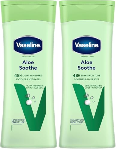 Vaseline Loción Aloe Soothe, 400ml (Paquete de 2)