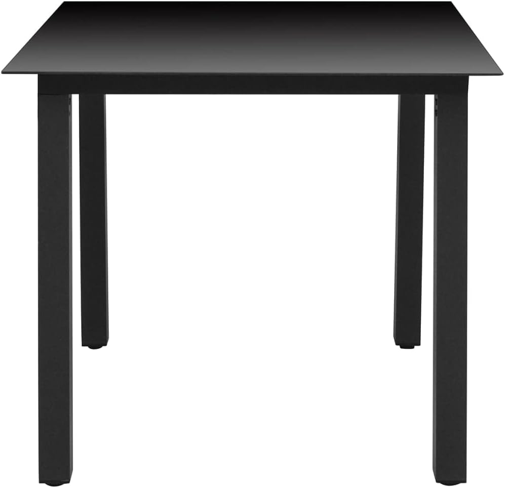 Patio Table,Outdoor Dining Table,Outdoor Coffee Table,Outdoor Patio Furniture,Patio End Table,Balcony Table,Plant Table,Weather Resistant,Easy Assembly,for Deck,Porch,Backyard,Black 59.1"x35.4"x29.1"