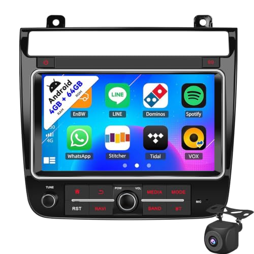 Stéréo Android Touareg 2011-2018 avec écran tactile Bluetooth 8 Core