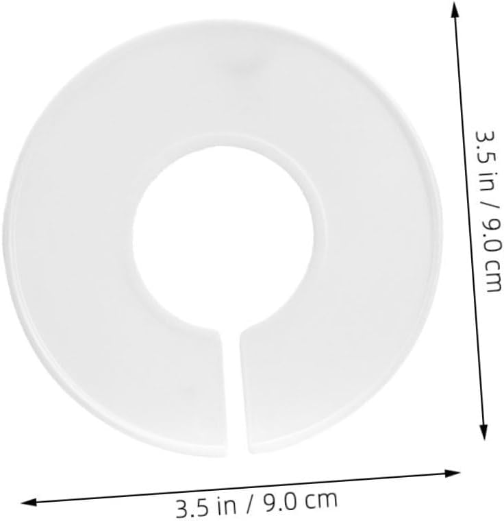 20pcs Closet Divider for Nursery Organization Durable Plastic Hanger Separators for Sorting Clothes Easy to Use Round Dividers Marker for Newborn Wardrobe