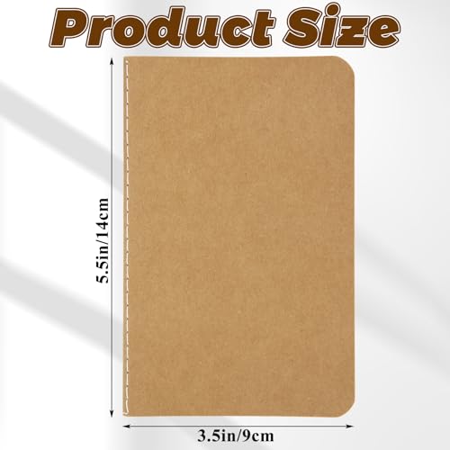 Cuadernos de bolsillo pequeños para notas de viaje en juego de mini libretas marrones 2