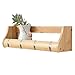 JINJINTAO-Wall Mounted Coat Rack Haczyk na drzwi wieszak na ścianę - sypialnia ściana przechowywanie stojak pudełko do przechowywania kreatywny hak ściana wisząca głowa łóżka rama półka bambus (kolor: Prawdziwy kolor, rozmiar: 4 haczyki)