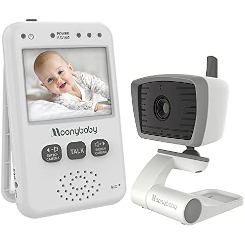 moonybaby Value 100 Non-WiFi Baby Monitor, 1 Camera and 2.4 Inch Monitor, Long Range, Auto Night Vision, 2 Way Talk Back, Zoom in, Power Saving and VOX, Voice Activation Cover
