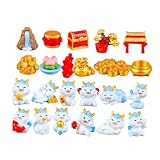 Statues miniatures de table - avec une finition soignée, qui semble très spéciale et unique, c'est un joli décor pour votre scène de pelouse, mini figurines de jouets de dragon