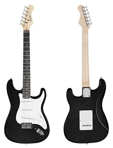 Rocktile Banger’s Pack Guitare electrique – Ensemble de Guitare électrique Noir – Kit avec Ampli de 25 W, Housse, Sangle… - Les Beatles, Paul McCartney, John Lennon, RIngo Starr, George Harrison Rocktile Banger's Pack Guitare electrique - Ensemble de Guitare électrique Noir - Kit avec Ampli de 25 W, Housse, Sangle… – Image 3