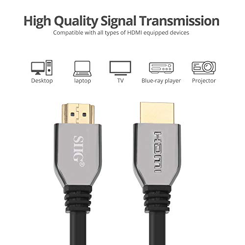 Cable HDMI 8K de 10 pies para solucionar cortes de señal en pantallas 4K 120Hz y sistemas de audio eARC 6