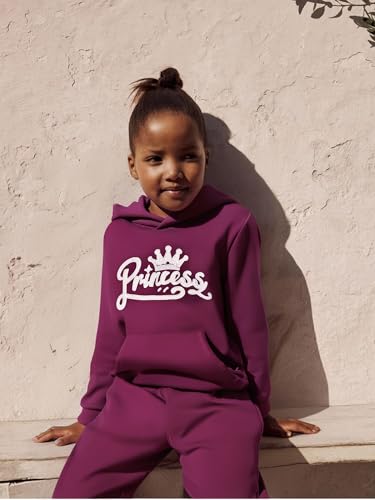 Kid Toddler Girls Clothes Cartoon Pattern Print Sweatshirt Hoodie Sports Pants 2PC Girl Fall Winter Clothing Set2