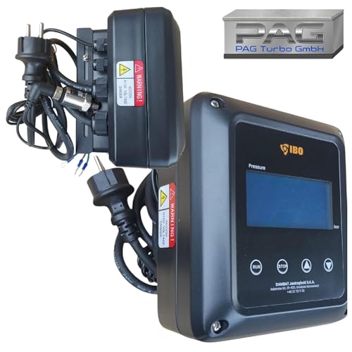 PAG Turbo GmbH® - Inverter IVR-08 (Intelligente bedarfsorientierte Pumpensteuerung) für Tiefbrunnenpumpe Brunnenpumpe, Ausdehnungsgefäß 8L optional Zubehör (IVR08-0,37-1,1kW-230V)