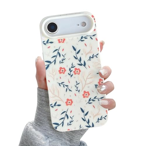 Coque iPhone Air fleurie QLTYPRI housse souple en TPU