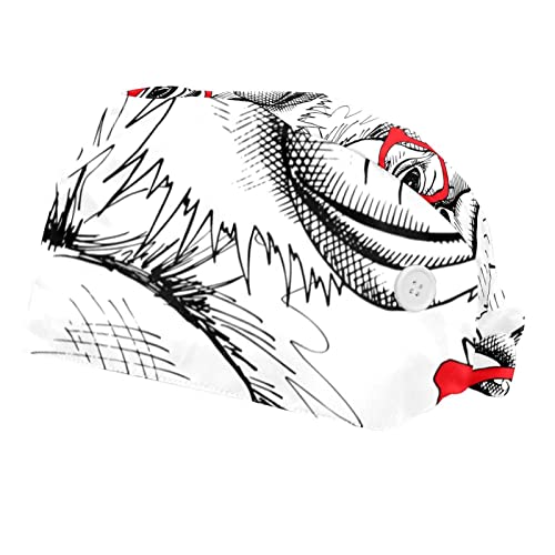 ZORE_FINE5 Gorra de trabajo con botón y banda para el sudor, unisex, ajustable, elástica, para la espalda, gorila con gafas