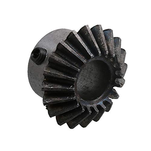 Image of 45 Steel 1.5 Modulus Silver 12mm Hole Diameter Tapered Bevel Gear Wheel 20 Teeth Pack of 2