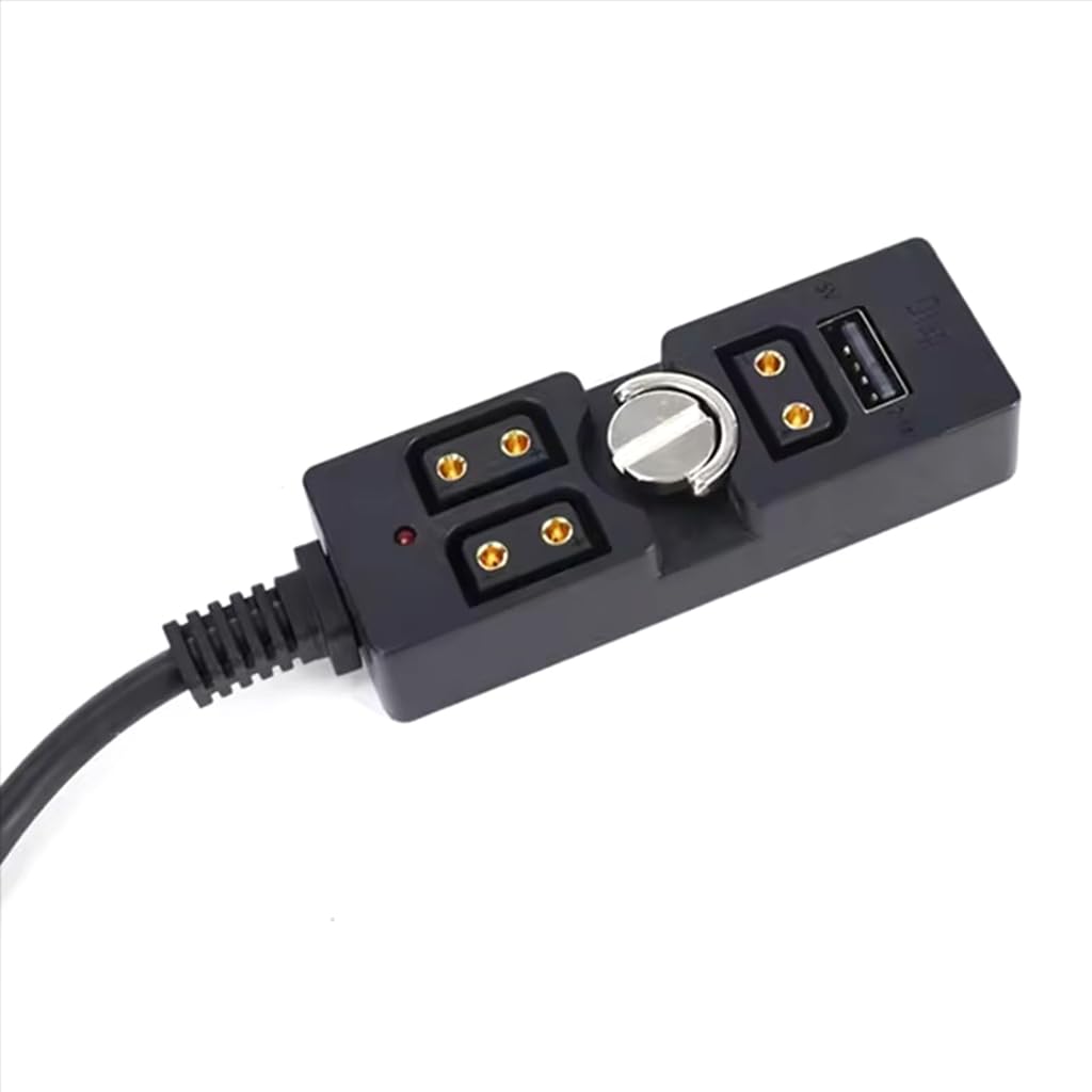 D Tap to 4-portowy kabel USB do ładowania z zasilaniem LED do sprzętu fotograficznego