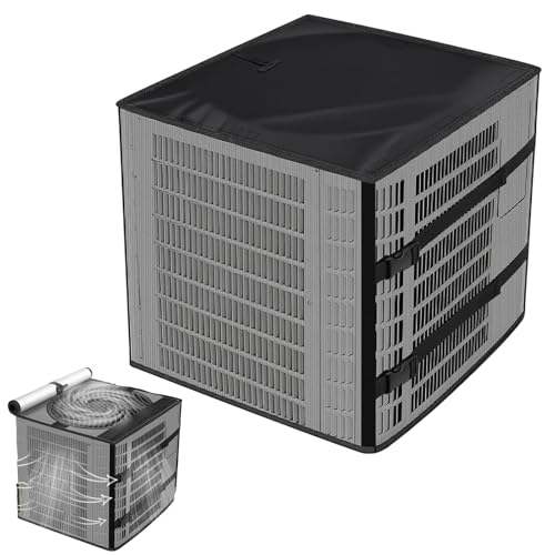 Climatiseur abri anti aiguilles de pin et feuilles avec sangle S