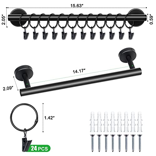 Lunies Hat Rack For Wall With 24 Hooks, Hat Organizer Holder For Baseball Caps, Cap Organizer Hanger, Hat Hanger For Closet, Black Hat Holder With Clips 2 Pack #TOP6