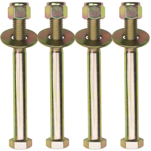 Image of 3 /4 inch x 7 inch Hex Head Bolt by Color Galvanization with Nylon Lock nut and Large Size Washer Assortment Kit,Alloy Steel,Grade 8.(4pcs Pack). by Metalsuberg