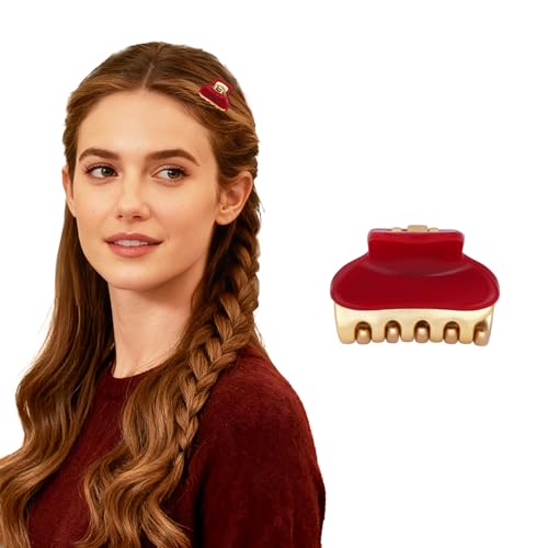 2026 Premium Durable Hair Claw Clip for Women, Original Italian Designed Strong Grip Hair Bang Clips for Thin Hair, No Slip Jaw Clips with Gift Box for Christmas Birthday Girls, 1.2