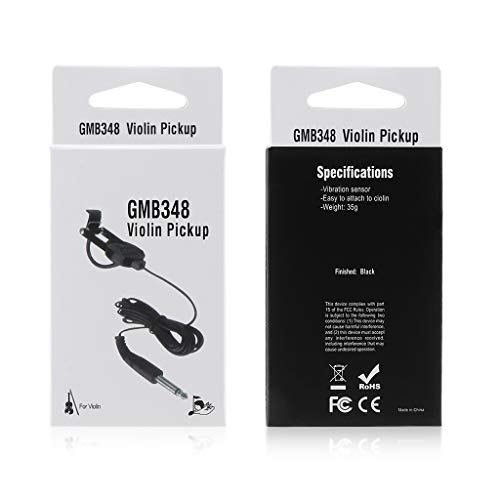 Alnicov Violin Pickup WCP-60V Clip-on Pickup for Violin with 1/4" Jack 2.5M Professional Violin Pickup - Thumbnail 4
