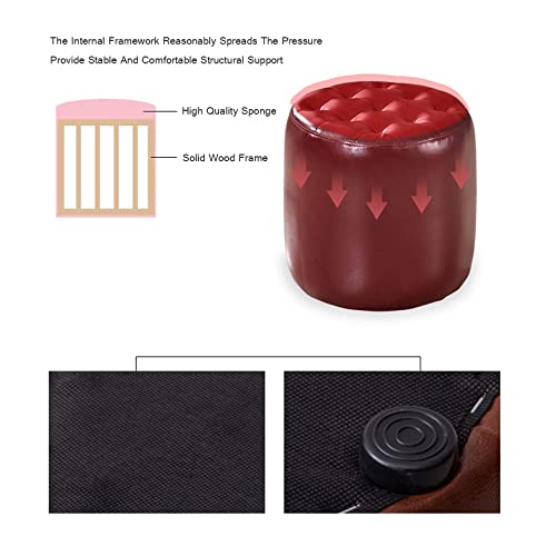 Tabouret à chaussures compact et meuble de rangement bas pour entrée et dressing