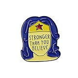 CENWA Wonder Woman Brooch Pin Stronger Than You Believe Wonder Woman Jewelry Super Hero Jewelry Gift...