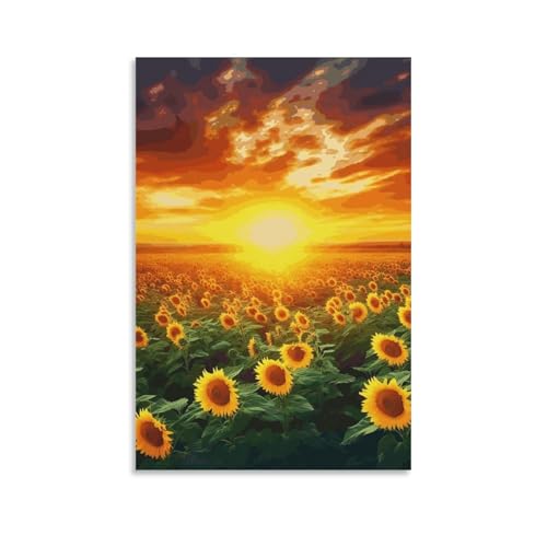 Impression sur toile coucher de soleil onirique pour salon et chambre