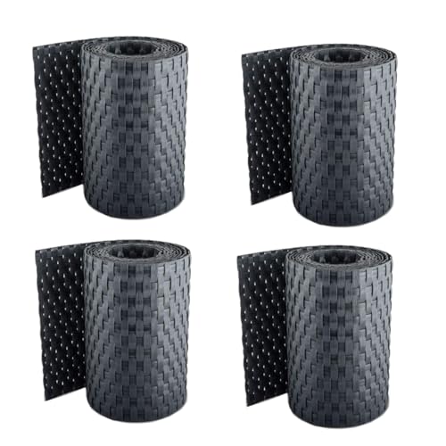 Sellon24® Rattan Sichtschutz-Streifen Rattanoptik Sichtschutz für...