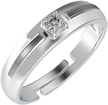 Clara 925 Pure Sterling Silver Adjustable Ring Gift for Men & Boys