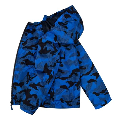 SUNDAY ROSE Boys Windbreaker Jacket Hooded Lightweight Windroof Water-resistant Outdoor Coats for Kids3