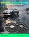 YHTAUTO 5x100/5x112mm Hub Centric Wheel Adapters 10mm Compatible with Audi, Volkswagen Models, A4, TT, Jetta, Passat, w/ M14X1.5 & 12.9 Grade Studs, 57.1mm Hub Bore 5 Lug 2PCS Black