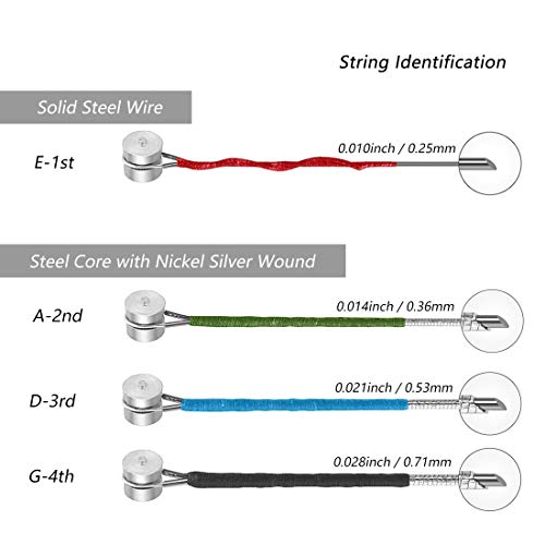 HONGECB Jeu de Cordes pour Violon, 4pcs Corde pour Violon Complet de Grande Qualité Taille 4/4 et 3/4 de Remplacement… - Les Beatles, Paul McCartney, John Lennon, RIngo Starr, George Harrison HONGECB Jeu de Cordes pour Violon, 4pcs Corde pour Violon Complet de Grande Qualité Taille 4/4 et 3/4 de Remplacement… – Image 4