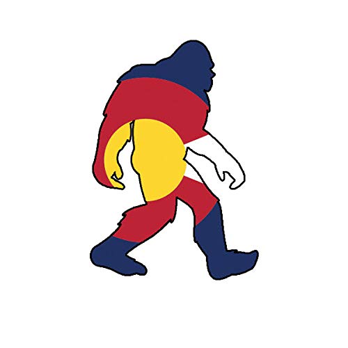 EW Designs Colorado Bigfoot Sticker Decal Vinyl CO Big Foot Sasquatch yeti Bumper Sticker Vinyl Sticker Car Truck Decal 5"