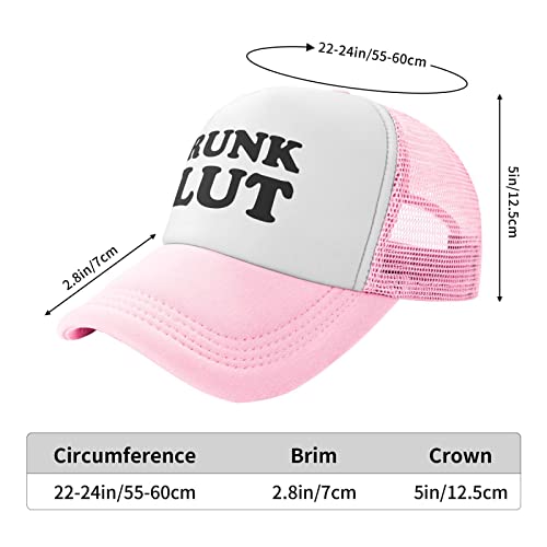 Pink Drunk Slut Hat Funny Trucker Hat Women College Beer Silly Party Hats Vintage Novelty Crazy Retro Snapback Baseball Cap #TOP1