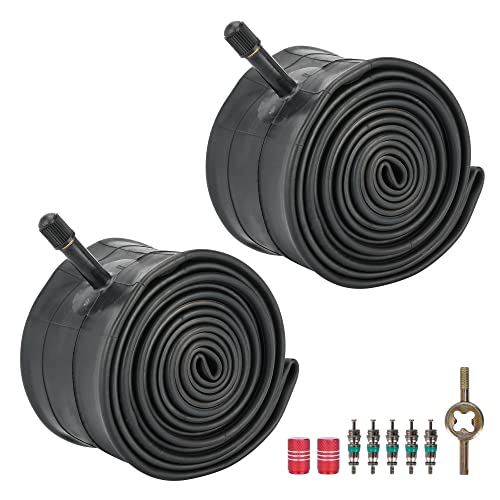 RUTU 27.5 Mountain Bike Tube-27.5 Inche Bike Tubes 27.5 x 2.5/3.0 Schrader 32mm Valve Compatible with 27.5 x 2.5 27.5 x 2.6 27.5 x 2.7 27.5 x 2.8 27.5 x 3.0 Mountain Bike,Bike Tire Tubes-2 Pack