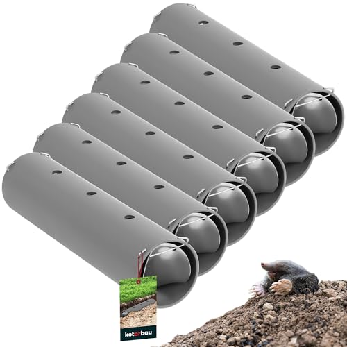 KOTARBAU® Maulwurffalle 6er Satz Tierfreundliche Lebendfalle für Wühlmäuse 20 cm