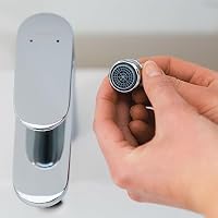 hansgrohe wassersparender Luftsprudler Wasserhahn, mit Durchflussbegrenzer 5 l/min, 2 Stück, M24x1, Strahlregler, Perlator für Wasserhähne, 13182000 – Ansicht 2