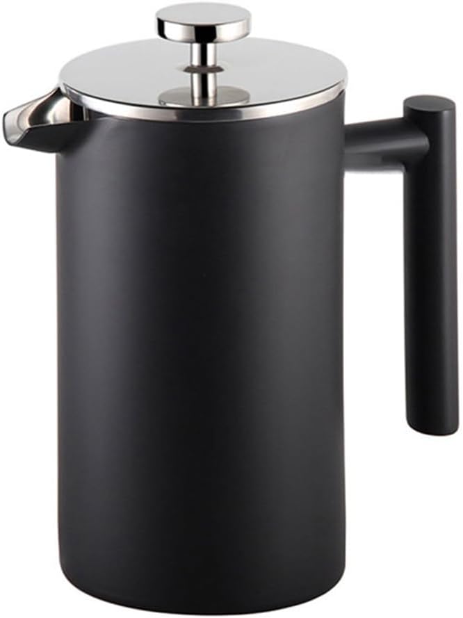 French Press Coffee Maker,Double Wall Stainless Steel Insulated Coffee Tea Brewer,Coffee Pot,Manual Espresso Coffee Machine (27oz)