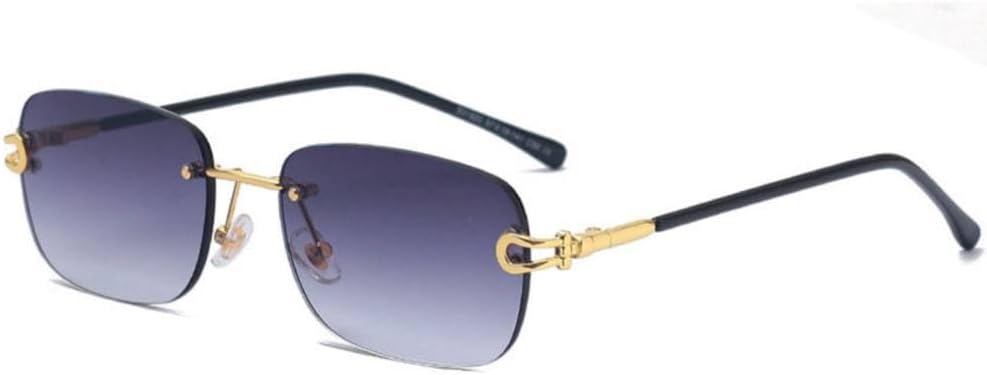 MUTYNE Rimless Gradient Sunglasses Men Women Unisex Fashion Metal Luxury Sun Glasses UV400