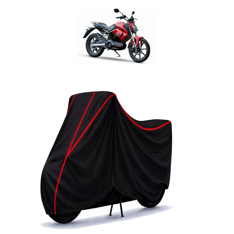 Image of Revolt RV 400 BRZ Water Resistant Bike Cover for All Motorcycles & Rain | Heavy Duty Taffeta Fabric | UV Protection, Dustproof, Scratchproof | All Weather Two Wheeler Body Cover with Elastic Bottom