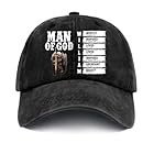 Personalized Christian Baseball Cap – Custom Name Jesus Cross Hat for Men & Women, Adjustable Faith-Based Gift (Man of God)