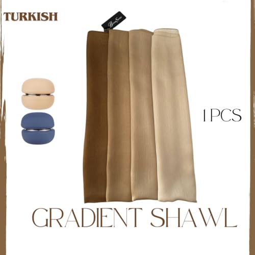 Gradient-Colored Shawl Polyester, Lightweight & Soft Scarf for Women_ with Magnetic Pins2