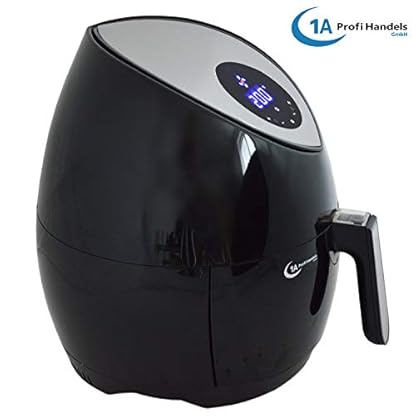 FRITTEUSE OHNE FETT HEISSLUFT-FRITTEUSE DIGITAL MULTI FRITTEUSE HEISSLUFT ECO-AIR-PROFI DC-1400W schwarz, digitales Touch-Bedienfeld – Bild 5
