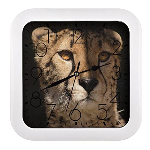 Pendule murale léopard silencieuse moderne pour retrouver le sommeil sans bruit - 2