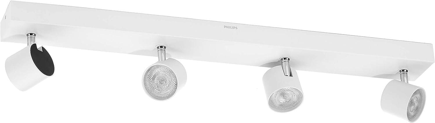 Philips Philips myLiving Star WarmGlow Dimmable LED SpotLight, 4 x 4.5 W LED Light, Instant Start, Easy Installation - White
