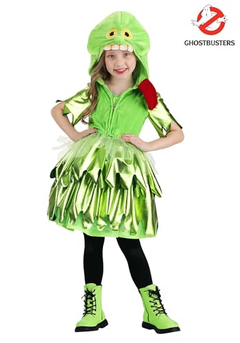 Disfraz Ghostbusters Slimer para Niñas con Chaqueta y Vestido miniatura 2