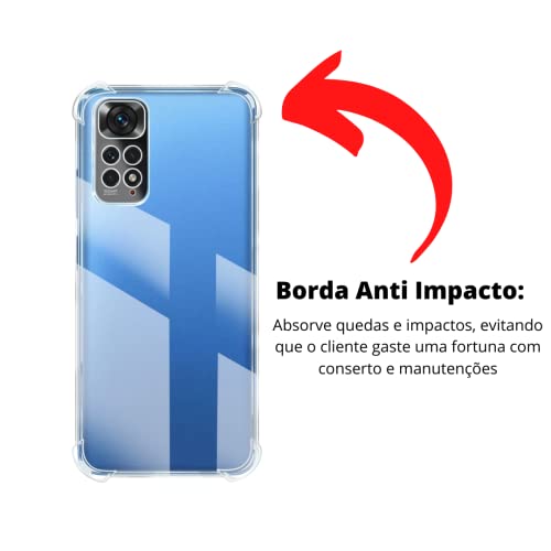Capa Capinha para Xiaomi Redmi Note 11 Pro 5G Tela de 6.67' Polegadas + Película de Vidro 3D + Pelí